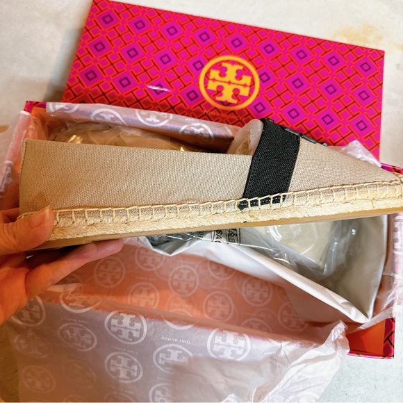Tory Burch Weston Flat Espadrille-Canvas/Calf Leather - Picture 3 of 6